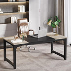 70.8 Inch X-Large Executive Computer office desk, Grey+Black