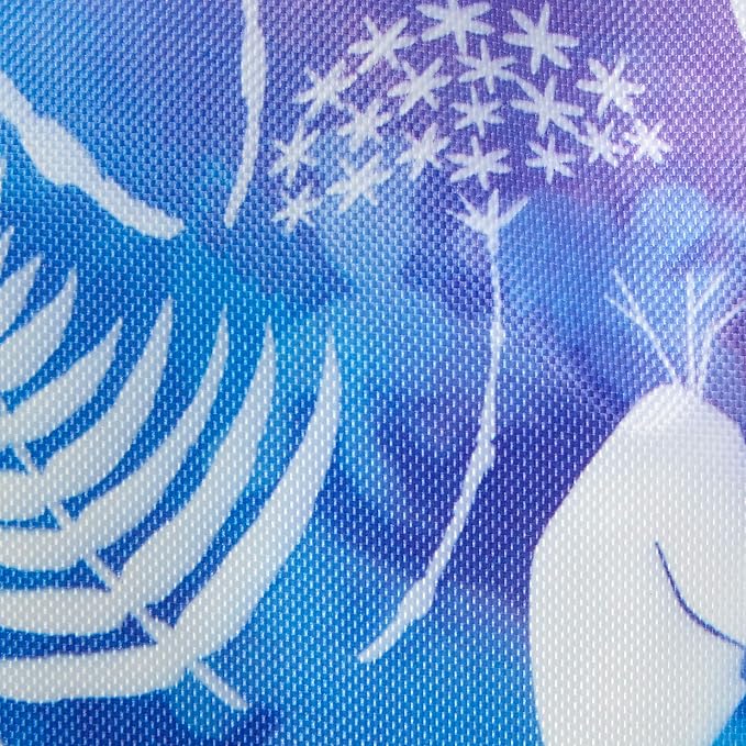 Idea Nuova Frozen 2 Kids Nylon Bean Bag Chair with Piping & Top Carry Handle with Olaf Graphics, Anna & Elsa, Purple, Large