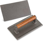 New Star Foodservice 36435 Commercial Grade Iron Steak Weight/Bacon Press, 8.25 by 4.25-Inch
