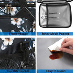 Lunch Bags for Women/Men, Insulated Lunch Bag for Work Office Picnic - Lunch Cooler Bag Leakproof Lunch Box with Adjustable Shoulder Strap - Hibiscus