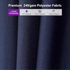 PURPLE LEAF 9' × 9' Patio Cantilever Umbrella with Base Outdoor Square Adjustable Offset Umbrellas with 360-degree Rotation and 8 Heavy Duty Metal Ribs for Garden Deck Pool Navy Blue