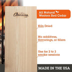 Camerons Cedar & Alder Grilling Planks - 8 Pack (5.5x11.5") - Premium Natural Wood - Easily Infuse Smoky Flavor into BBQ Salmon, Fish, Pork, Veggies, and More - Sourced in the USA - Grilling Gift Idea