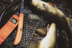 OUTDOOR EDGE Fish & Bone - Folding Fillet Knife with 5.0" 440A Stainless Steel Blade for Fish and Processing Big Game - Pocket Clip
