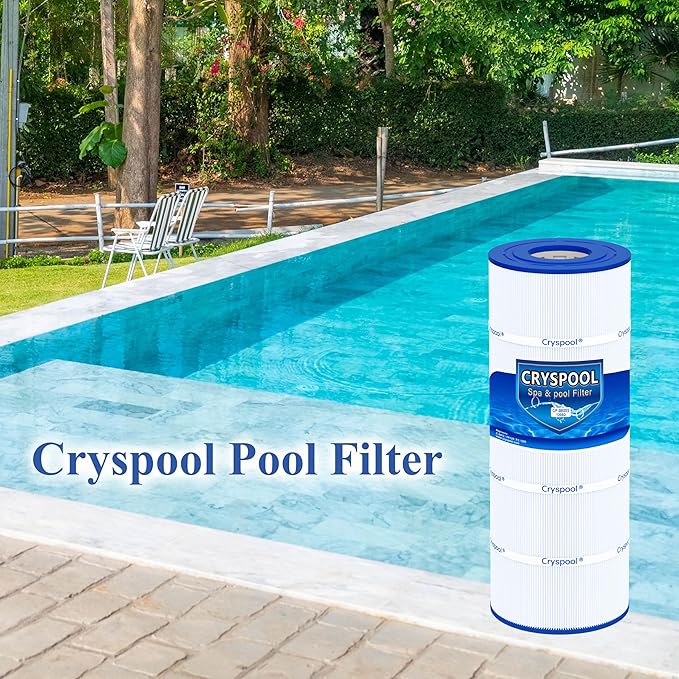 Cryspool® 08055 Filter Compatible with Hayward C1200, CX1200RE, PA120, C-8412, Ultra-B2, FC-1293, Clearwater II 125, 817-0125N, 120 Sq. Ft Pool Filter Cartridge, 1 Pack