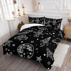 Datura home Kids Space Astronaut Comforter Set for Boys Kids Children,Galaxy Space Ship Astronaut Rocket Printed Bedding Set with 1 Comforter and 2 Pillowcases(Space Galaxy Full), Full 80x90inches