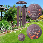 ASTARIN Dragonfly Wind Chimes for Loss of Loved One, Personalized Windchimes in Memory of a Loved One, Bereavement Gifts for Loss of Father Mother, 3 Size Deep Tone Wind Chime
