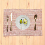 Urban Villa Two Tone Placemat Cotton Tablemat 14x20 (Set of 6) Fall