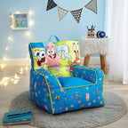 Idea Nuova Nickelodeon Spongebob Squarepants Toddler Nylon Bean Bag Chair with Piping & Top Carry Handle Large