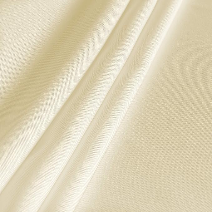 sancua Rectangle Tablecloth - 54 x 78 Inch - Stain and Wrinkle Resistant Washable Polyester Table Cloth, Decorative Fabric Table Cover for Dining Tables, Buffet Parties and Camping, Beige