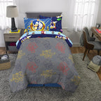 Franco Kids Bedding Super Soft Comforter and Sheet Set with Sham, 5 Piece Twin Size, Sonic The Hedgehog, Anime