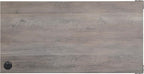 NicBex Laik-DW-00069-DX Desks, 48" W x 48" D x 31" H, Gray Oak+Black
