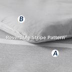 Bedsure Extra Long Twin XL Comforter Set, Grey Twin XL Bedding Set, All Season Dorm Room Essentials with 1 Pillow Sham, Flat Sheet, Fitted Sheet and 1 Pillowcase