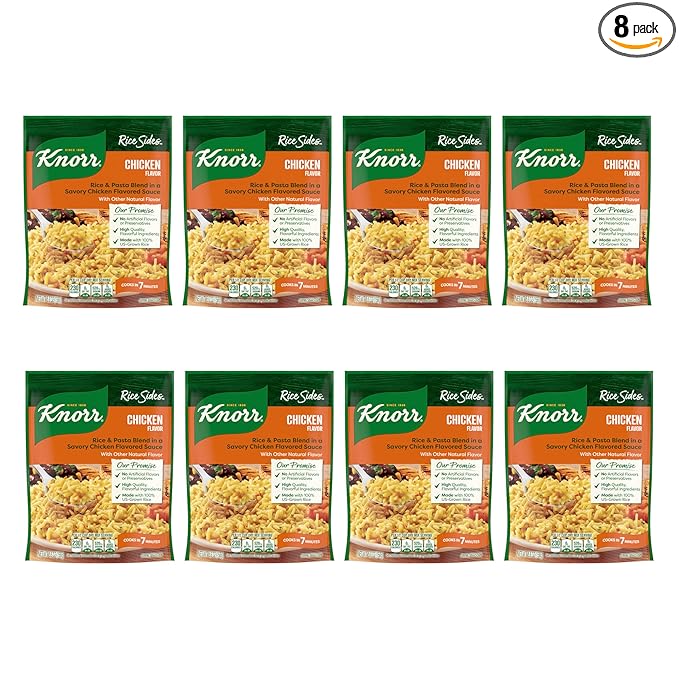 Knorr Rice Sides 8 Count Chicken Flavor Fried Rice For a Tasty Rice Side Dish No Artificial Flavors 5.7 oz