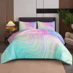 Bodhi Girls Comforter Full Size Colorful Tie Dye Comforter Teen Girl Pink Bedding Set Watercolor Pastel Pink Comforter Set Blue Purple Bedding Set Bright Girly Tie Dye Bedding