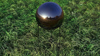 Lulu Decor, Titanium Stainless Steel Gazing Mirror Ball Size 14 with Stand