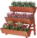 Raised Garden Bed, 3 Tier Vertical Garden Planter for Indoor & Outdoor, Raised Planter Box with Legs, Garden Planter Box for Flowers/Vegetables/Plants