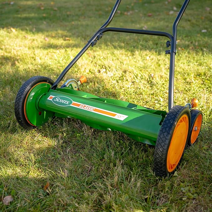 Scotts Outdoor Power Tools 2000-20S 20-Inch 5-Blade Classic Push Reel Lawn Mower, Green
