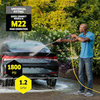 Kärcher Pressure Washer K1800PS, CETA Certified, 3 Spray Nozzles, Detergent Tank, for Cars, Driveways, Siding, Patios, 1.2 GPM