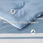 Bedsure Twin Comforter Set with Sheets - 5 Pieces Twin Bedding Sets, Twin Bed in a Bag