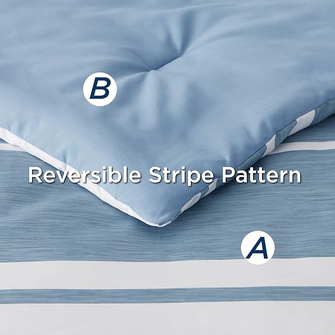 Bedsure Twin Comforter Set with Sheets - 5 Pieces Twin Bedding Sets, Twin Bed in a Bag