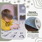 Alphabet Classroom Rug for Kids - 40 Inch Kids Rugs for Bedroom - Nursery Rug for Kids Room Decor - Kids Playroom Rug for Baby Learning - ABC Rugs for Kids Playroom - Kids Area Rugs for Bedroom
