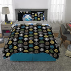 Franco Kids Bedding Super Soft Comforter and Sheet Set with Sham, 7 Piece Full Size, Jurassic World