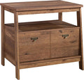 Sauder Trestle Lateral File, L: 32.28" x W: 24.49" x H: 29.41", Vintage Oak Finish