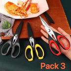 Magnificent Kitchen Scissors Heavy Duty - Multi-Purpose Kitchen Shears for Meat, Poultry, Food - Stainless Steel Cooking Scissors - Dishwasher Safe Culinary Shears