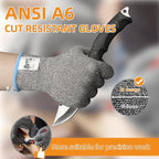Schwer ANSI A6 Cut Resistant Gloves, Food Grade Cutting Gloves for Kitchen Food Prep, Mandoline Gloves for Meat Cutting, Oyster Shucking, Knife Proof, Wood Carving, CR1401,150Pairs, M