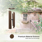 44 Inch Wind Chimes for Outside Deep Tone Sound Like Church Bell Rings Memorial Mother Day Copper Vein 1pcs Thickness of Tube is 2.8mm Taiwan Made