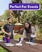 PartyPrints 1000 Pack Purple Blank Can Cooler Sleeves, Customizable Bulk Can Coolers, Extra-Thick Collapsible Drink Insulator Sleeve, Beer Can Coolers for Party Beverages
