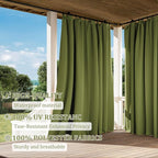 Gazebo Universal Replacement Privacy Curtain,10'×10' Gazebo Outdoor Waterproof Curtains, 4-Panels Sidewall Curtains with Double Zipper for Patio Canopy, Garden and Backyard (Curtain Only)