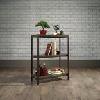 Sauder,3 shelves North Avenue Bookcase, Smoked Oak finish