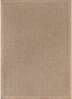 CAMILSON Easy Jute Rug 9x12, Indoor Outdoor Natural Color Fiber Area Rugs for Living Room and Patio Rug Herringbone Seagrass Boho Woven Design Easy-Cleaning Washable Outside Carpet Alfombras 9 x 12