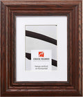 Craig Frames 16x22 Brown Picture Frame Matted to 12x18, Wood Wall Decor | A lightweight, shatter resistant acrylic front, made in the USA for a gallery display