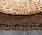 CAMILSON Outdoor Rug, 9x12 Medallion Nut Brown Black Modern Area Rugs for Large Indoor and Outdoor Patios, Kitchen and Hallway Mats, Washable Porch Deck Outside Carpet (Nut Brown Black, 9 x 12)