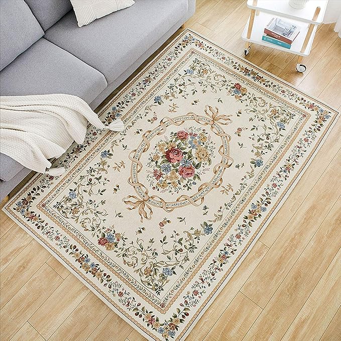Royal Collection New Traditional Oriental Rug Home Decor Collection Floral Rugs Carpet for Bedroom, 55'' x 79'', Euro Romance