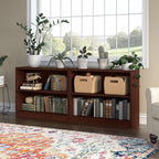 Bush Furniture Universal Small 2 Shelf Bookcase in Vogue Cherry, Low Bookshelf for Home Office or Living Room