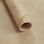 MOSAYT Vinyl Placemats Set of 6-12 X 17 Inch - Faux Leather 100% Waterproof Oil-Proof Wipeable PU Place Mats, Heat Resistant Reversible Table Mats for Kitchen, Dining, Outdoor, Apricot