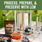 LEM Products Backwoods Reduced Sodium Breakfast Sausage Seasoning, 8 oz | Pre-Measured Seasoning for Wild Game and Domestic Meat, Seasons Up to 25 Pounds of Meat for Homemade Patties and Sausages