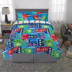 Franco Kids Bedding Super Soft Comforter and Sheet Set with Sham, 7 Piece Full Size, PJ Masks