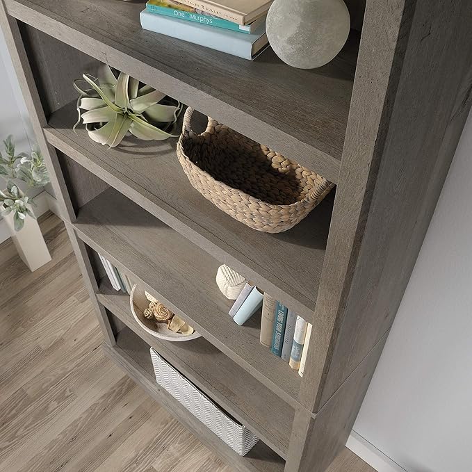 Sauder Miscellaneous Storage 5-Shelf Bookcase/Book Shelf, Mystic Oak Finish