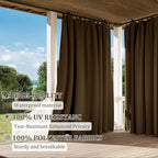 Gazebo Universal Replacement Privacy Curtain,12'×20' Gazebo Outdoor Waterproof Curtains, 4-Panels Sidewall Curtains with Double Zipper for Patio Canopy, Garden and Backyard (Curtain Only)