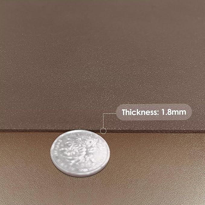 Table Protector Pad for Dining Room Table - Can Be Used On Both Sides Waterproof and Easy to Clean Good Flatness Used for Dining Table(Mud Color+Champagne Gold 46x96)