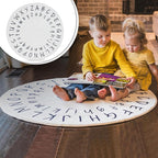 Alphabet Classroom Rug for Kids - 40 Inch Kids Rugs for Bedroom - Nursery Rug for Kids Room Decor - Kids Playroom Rug for Baby Learning - ABC Rugs for Kids Playroom - Kids Area Rugs for Bedroom