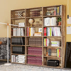 IRONCK Bookshelves and Bookcases Floor Standing 6 Tier Display Storage Shelves 70in Tall Bookcase Home Decor Furniture for Home Office, Living Room, Bed Room