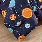 for Kids My Universe Hearts 4-Piece Comforter Set - Beautiful Motif Design Bedding Set with Embrodery Print