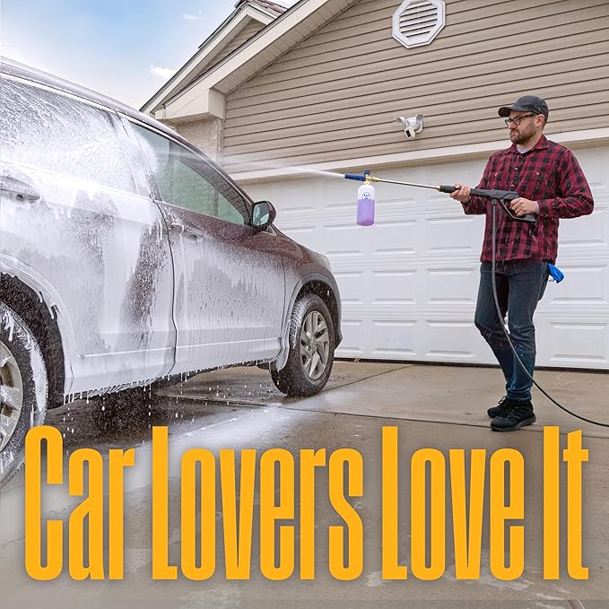 Westinghouse Foam Cannon for Pressure Washers - 3600 Max PSI, 1/4” Connector - for Gas and Electric Pressure Washers
