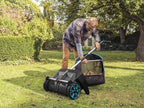 GARDENA (03565) Lawn and Leaf Collector, Durable and Easy to Manuever Push Lawn and Leaf Sweeper with Large Capacity 3.2 cu. ft. Mesh Collection Hopper Bag, 5 Year Warranty