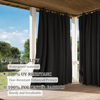 Gazebo Universal Replacement Privacy Curtain,10'×13' Gazebo Outdoor Waterproof Curtains, 4-Panels Sidewall Curtains with Double Zipper for Patio Canopy, Garden and Backyard (Curtain Only)